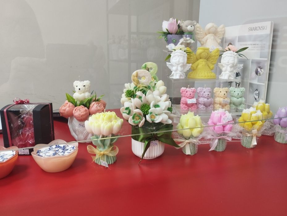 Ароматни натурални букети от соев восък