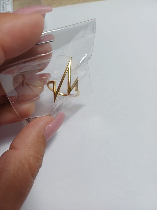 Inel din argint placat cu aur de 18k