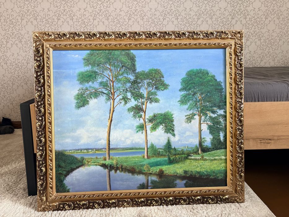 Картина «Летний пейзаж» в роскошной раме