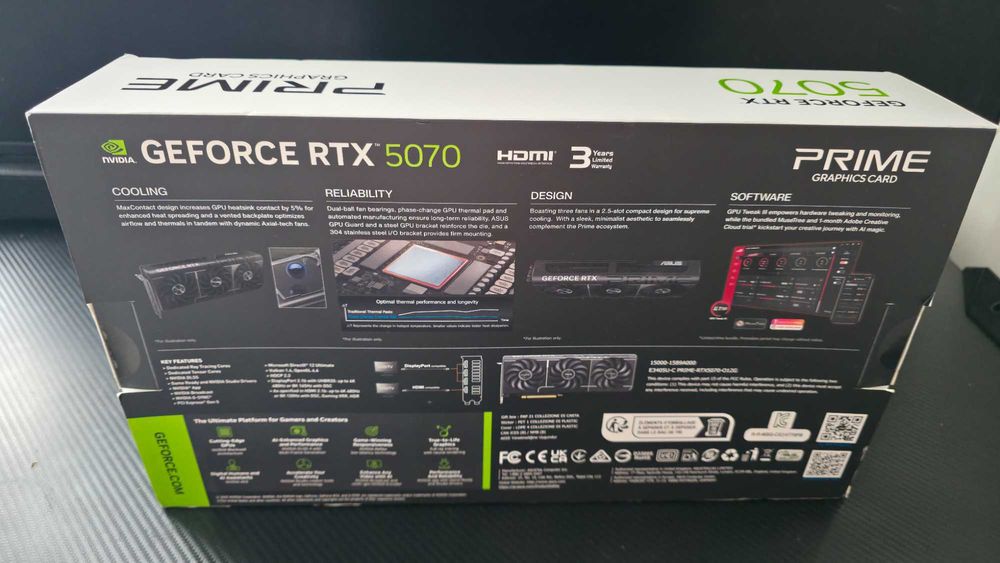 ASUS RTX 5070 Prime 12GB – SIGILATĂ