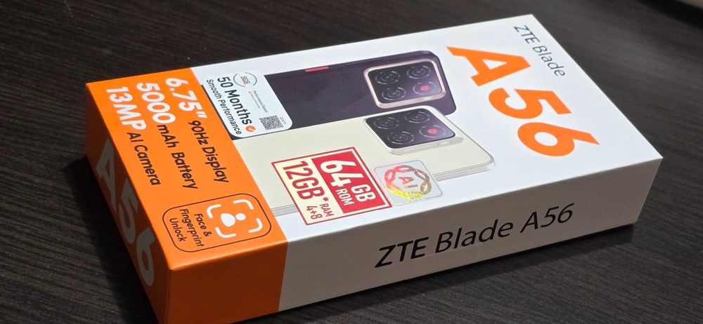 ZTE A56 смартфон 64GB/12GB - Златист цвят - НОВ