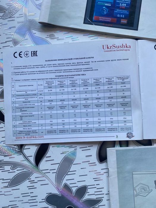 Инфракрасная сушильная камера