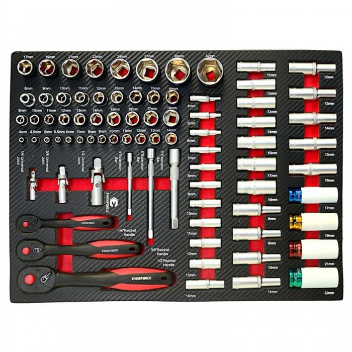 Професионален шкаф  7 чекмеджета – пълни с инструменти EverForce