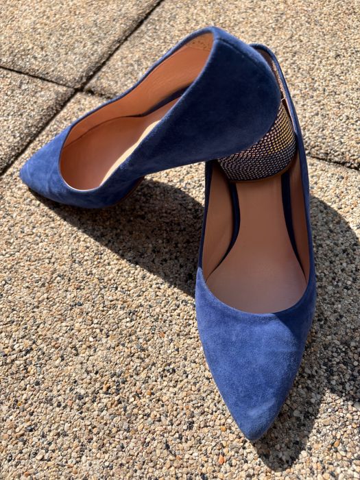 Сини официални обувки 38