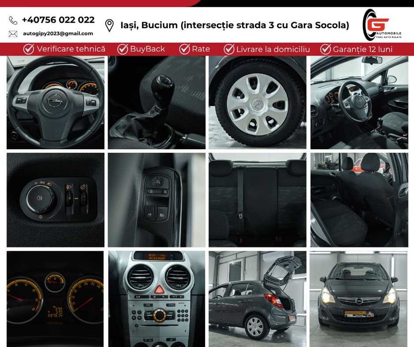 OPEL CORSA C Fab2012 Diesel 13 AC Senzori Scaune + Volan Încălzite E5