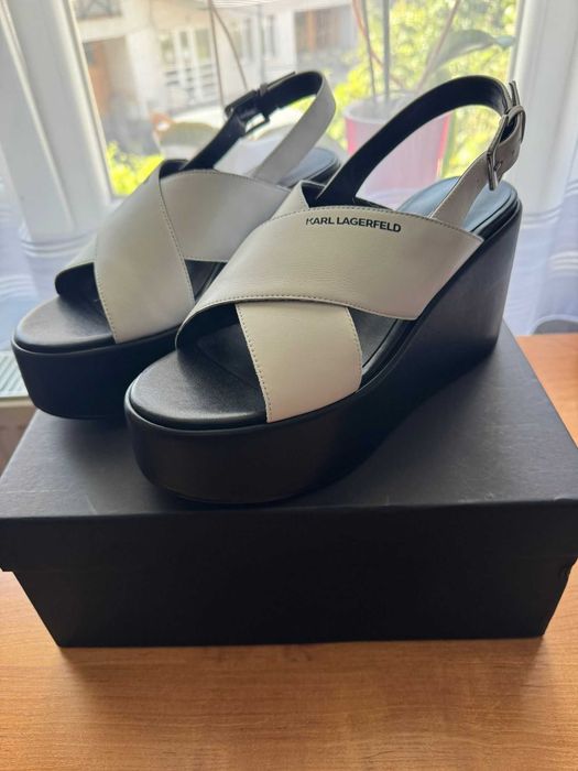 Sandale piele Karl Lagerfeld