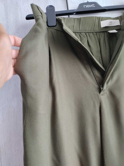 Панталон на H&M дамски цвят каки