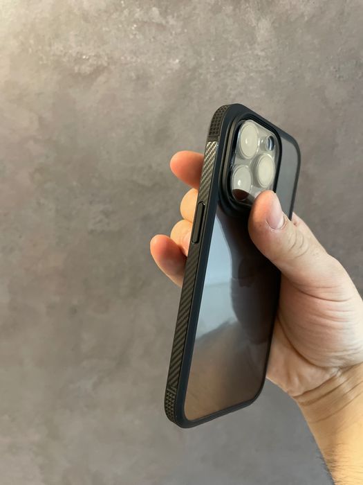 Husa margini de Carbon iPhone 14 si  14 Pro