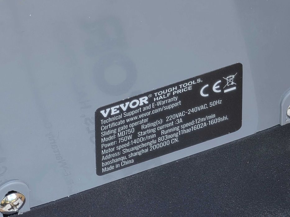 Automatizare poarta culisanta VEVOR MD750 1800 kg, 4m