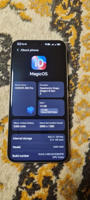 Honor 400 pro 512Gb/12Gb ram