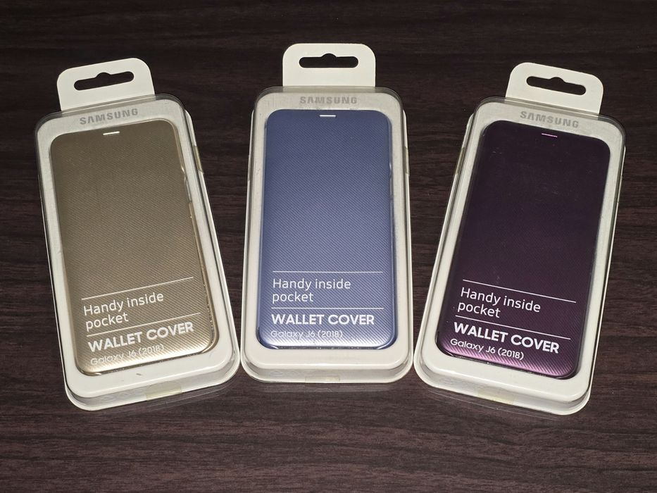 Husa flip smart activa originala Samsung Wallet Cover J6 2018 J610
