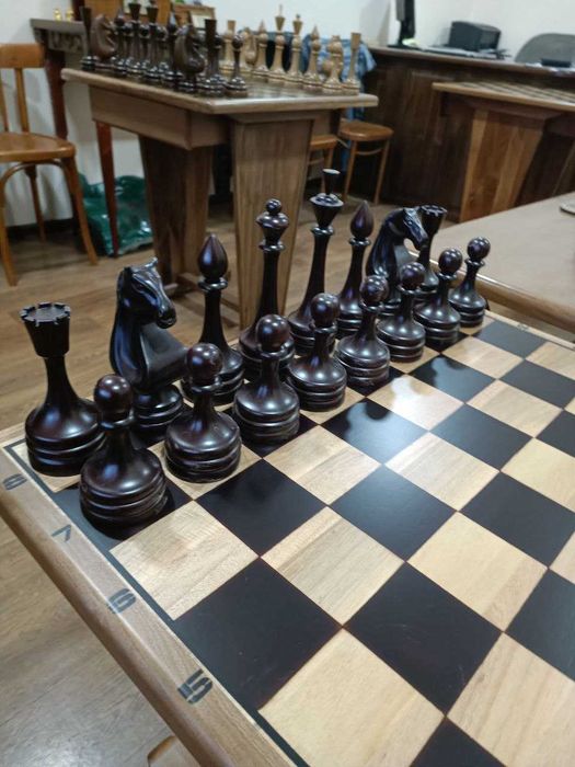 шахматы большие из массива деревянные новые