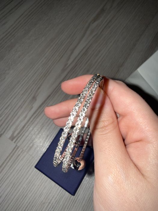 Brațară Swarovski Originala cu inimi