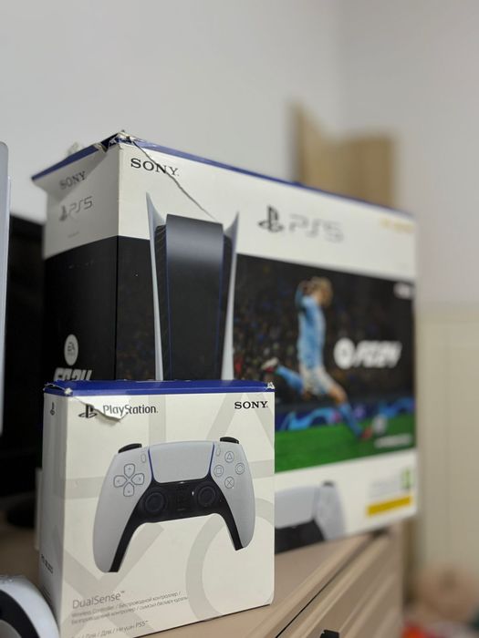 Ps5 коробкасымен шнурларымен барлыгы бар!!!