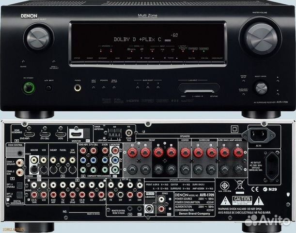 DENON avr 1709 ресивер/домащный кинотеатр