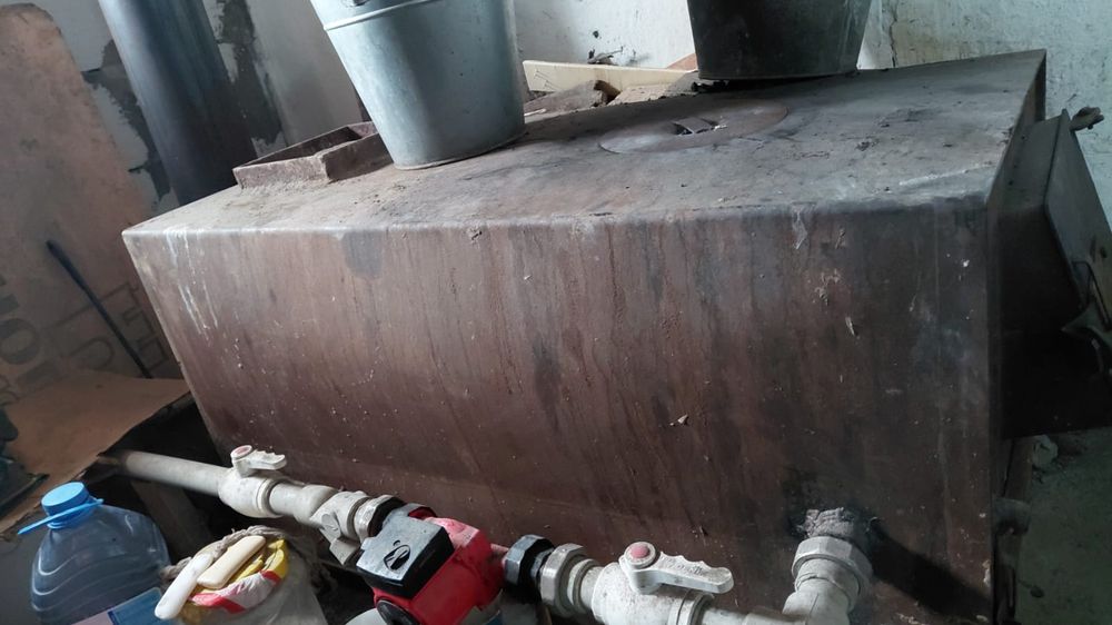 Продам печь котёл угольная отопления