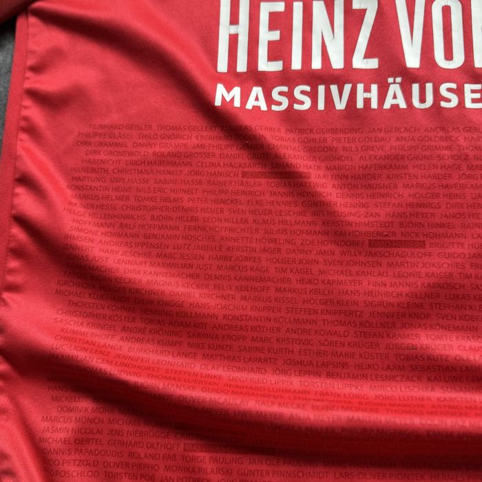 Tricou fotbal Hannover 96 2015-16 JAKO Home Jersey Red Bundesliga Football Shirt marimea M