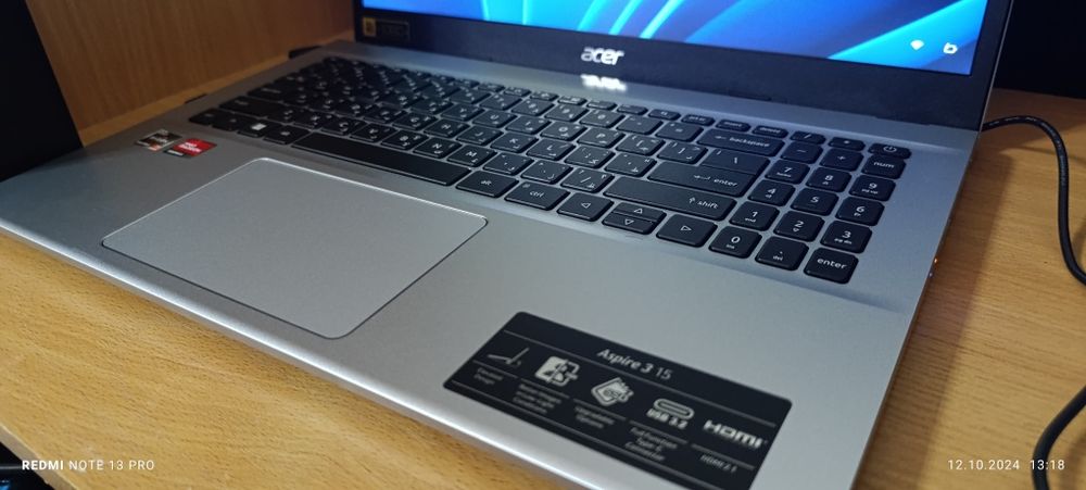 Ноутбук aser ryzen7 5700u