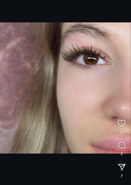 ресницы. наращивание