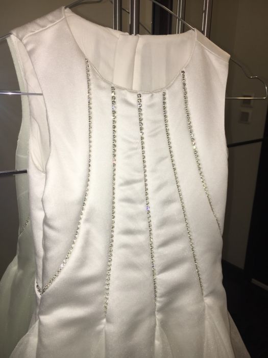 Уникална Бяла рокля за шаферки(1 път обличана)