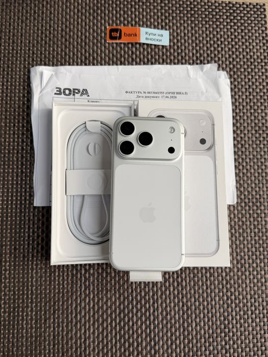 КАТО НОВ! iPhone 17 Pro Silver• 24М ГАРАНЦИЯ! 256GB
