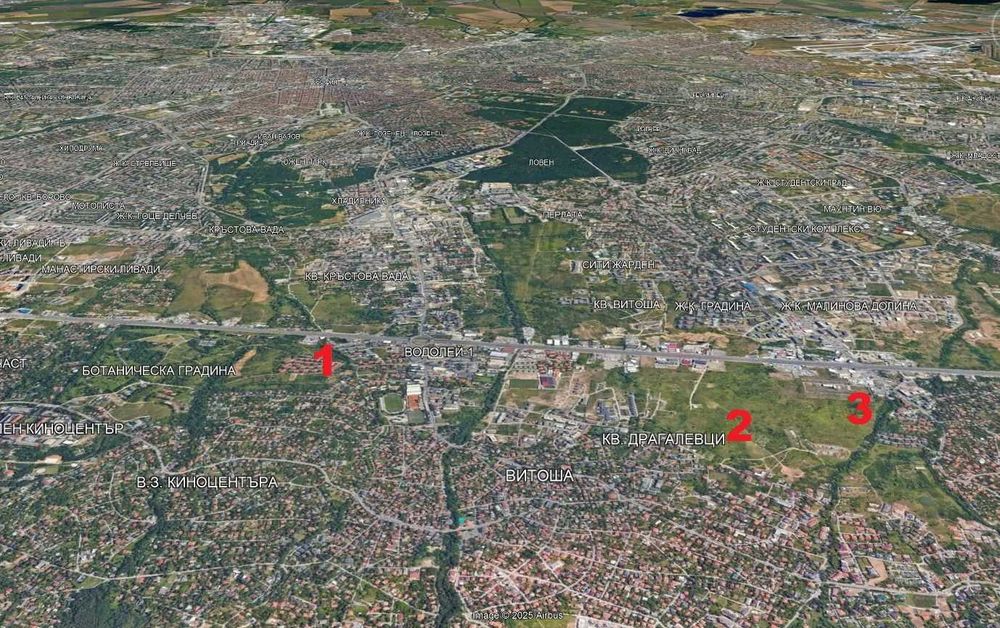 Парцели в Драгалевци и Бояна за жилищно строителство