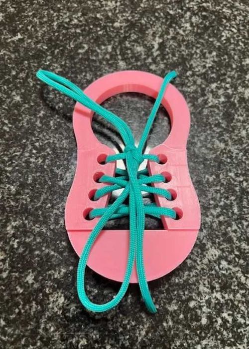 Învață să legi șireturile - Pantof Print 3D Montessori