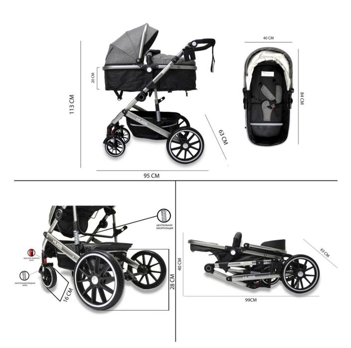 Коляска, практически не использовали