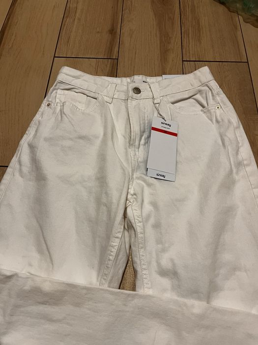 Дамски бели дънки sinsay