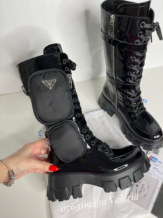 Ghete / bocanci din Piele Naturala - Monolith Combat Boots