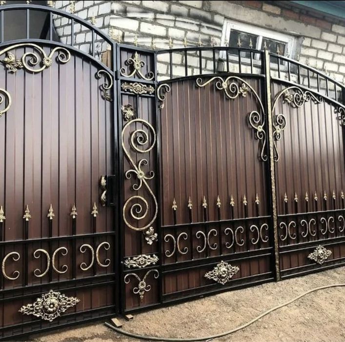 Ворота. Калитка,забор,лестница. Кованые ворота