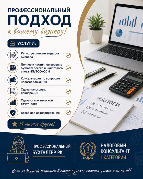 Ведение ИП/ТОО/ОСИ