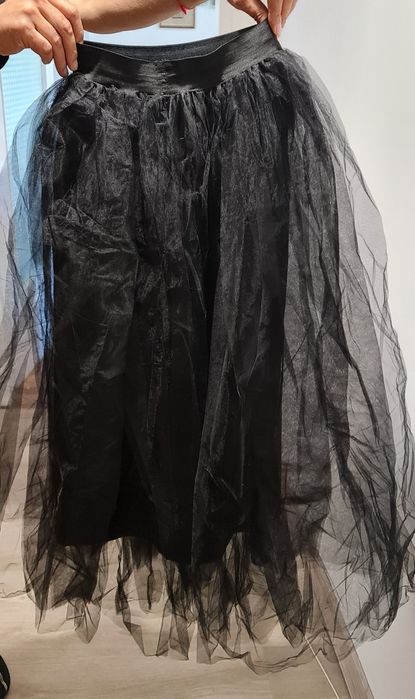 Уникална черна дълга пола