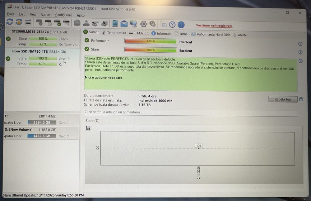 Vand ssd LEXAR NM790 4tb ca nou! PCIe Gen 4 x4 Protocol NVMe 2.0