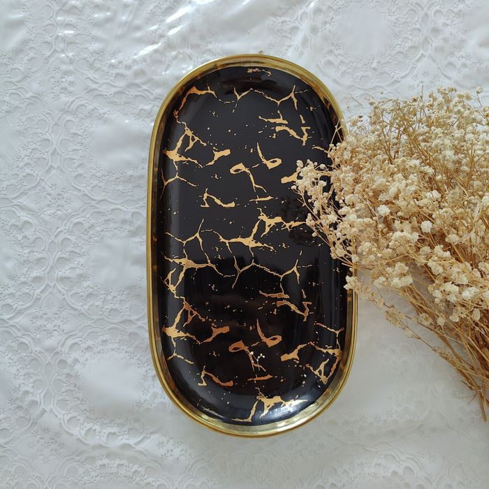 Новый сервиз Ella 32 шт, мраморный стиль — на 6 персон, Астана