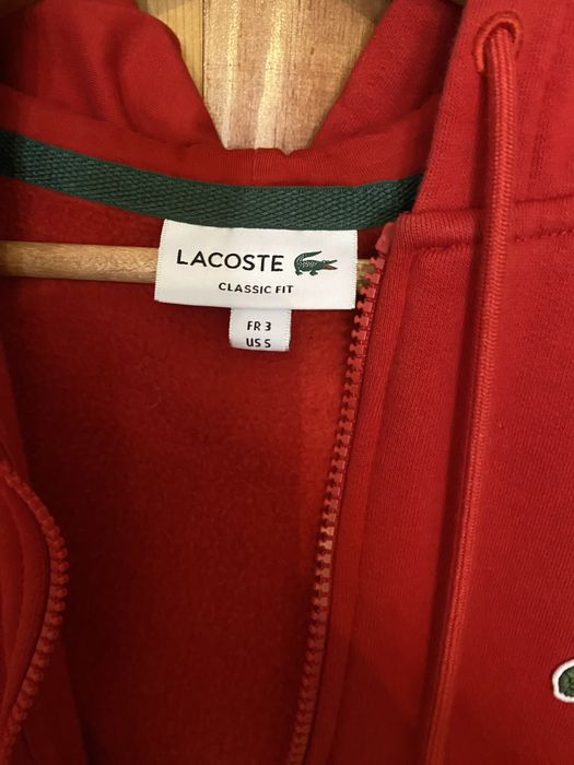 Червен Суитчър lacoste