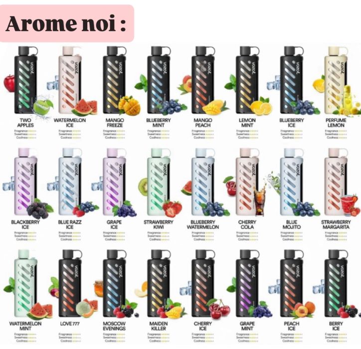 Vape Narghilea vozol masinuta sunet  25.000 puffs