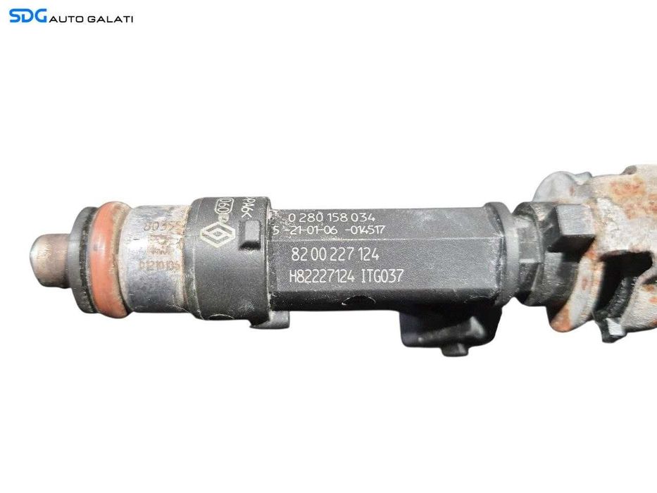 Rampa Presiune cu Injector Injectoare Dacia Lodgy 1.6/1.4 Benzina 2012 - 2022 Cod 8200227124 0280158034 [N3226]