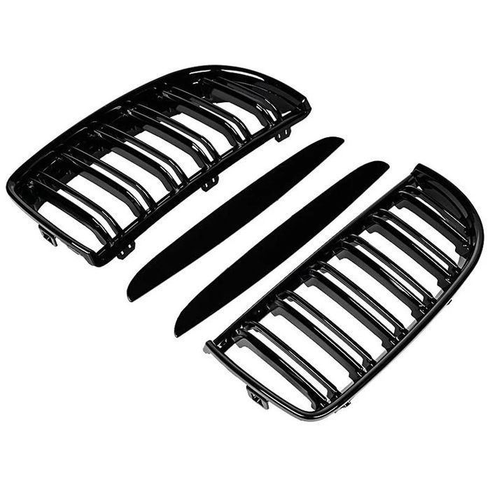 Grile Nari Duble BMW E90, E91 Negru Lucios (2005-2008) NOU!