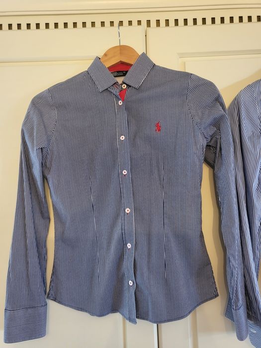 Set 2 cămăși cu dungi bumbac femei mărimea M