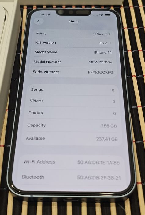 Vand iphone 14 blue 256gb