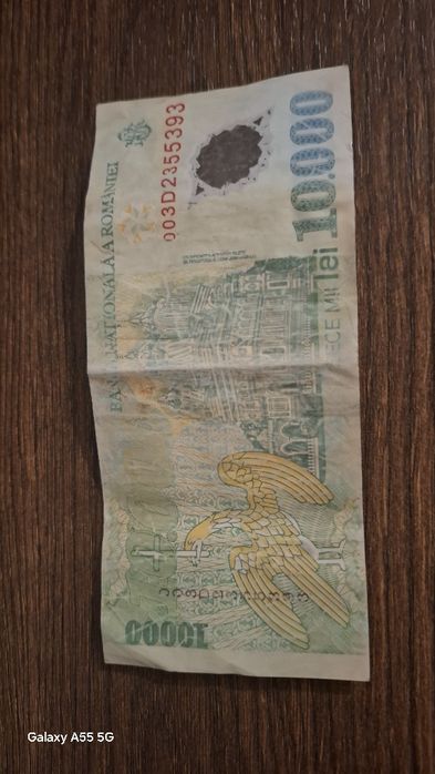 Bacnota veche de 10000 de lei