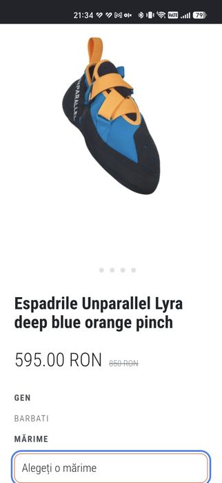 Espadrile escalada Unparallel Lyra nr 41 NOI