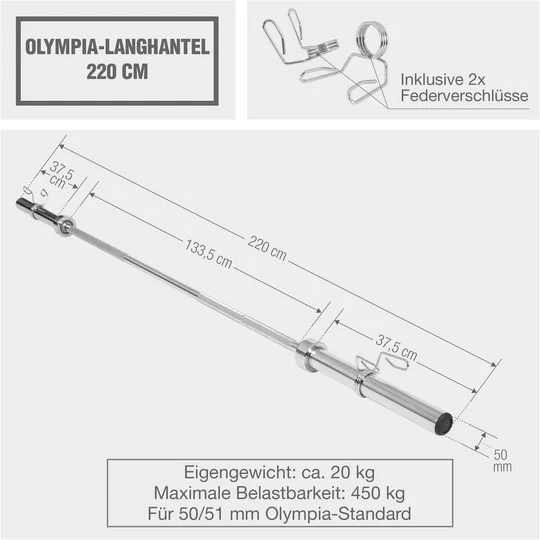 Bara olimpica profesionala 20 kg