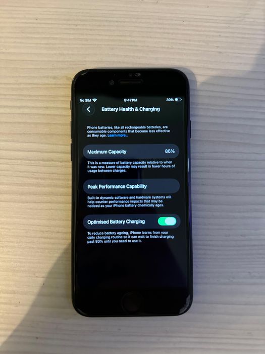 Vand iphone se 3 2022 256gb 86% baterie