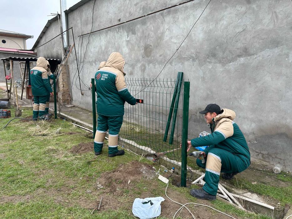Ustanovka Yevrozabor 3D Setka O'rnatamiz Установка Еврозабор Сетка