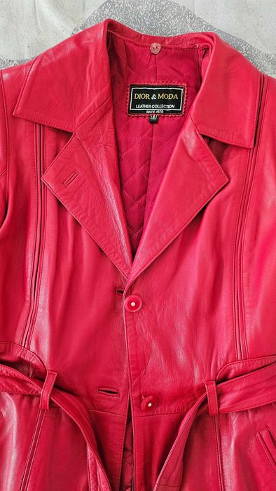 Яке от естествена кожа с богат пух