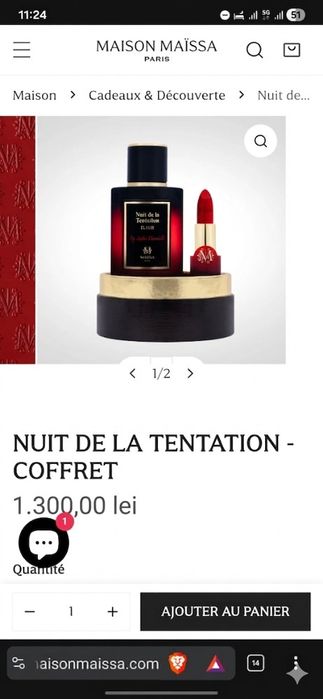 Set Lux Maïssa Paris - Nuit de la Tentation ELIXIR (Ediție Limitată)