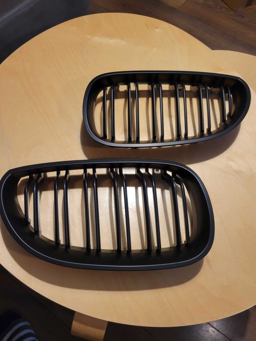 Решетка Маска / Бъбреци BMW 5 E60 E61 M5  М Черен мат - двойни
