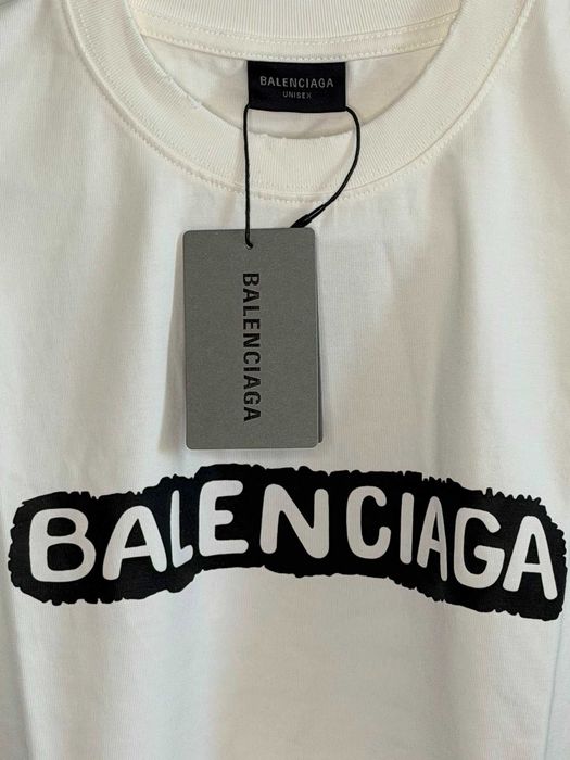 Tricou Balenciaga alb
